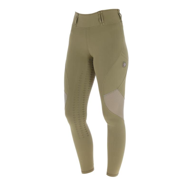 Legginsy damskie Covalliero Mesh oliwkowe 2026