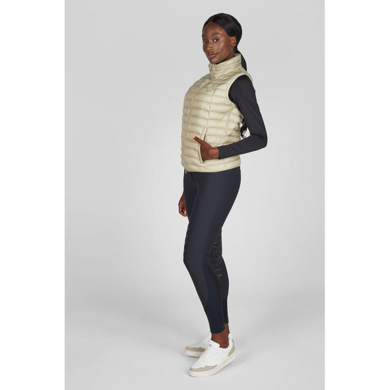 Bezrękawnik damski Pikeur Quilted Vest Athleisure Frosted Sage, kremowy 2026