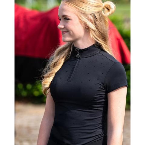 Koszulka damska QHP Oakleigh czarna