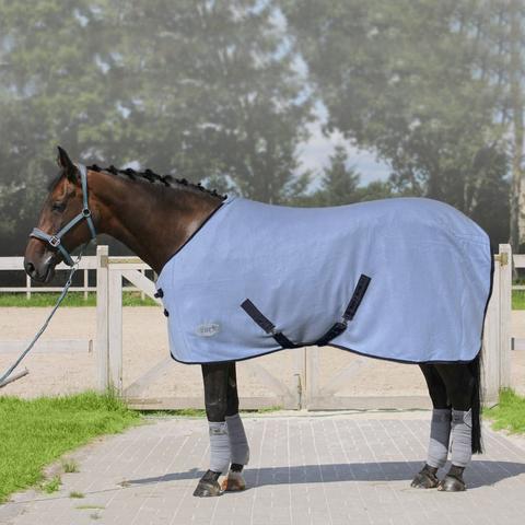 Derka polarowa z pasami York Ekona błękitna