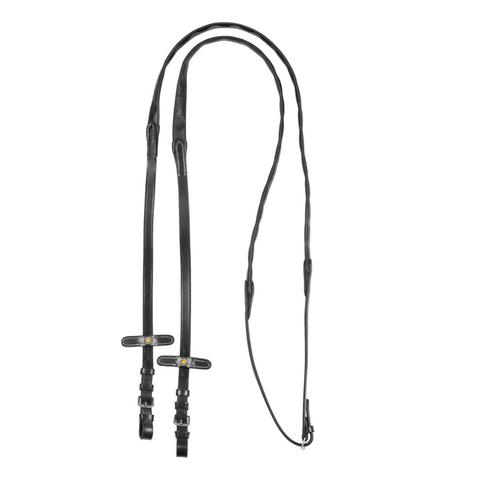 Wodze gumowe AmaHorse Magna czarne