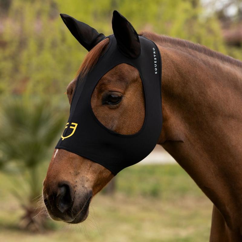 Maska terapeutyczna z uszami AmaHorse czarna