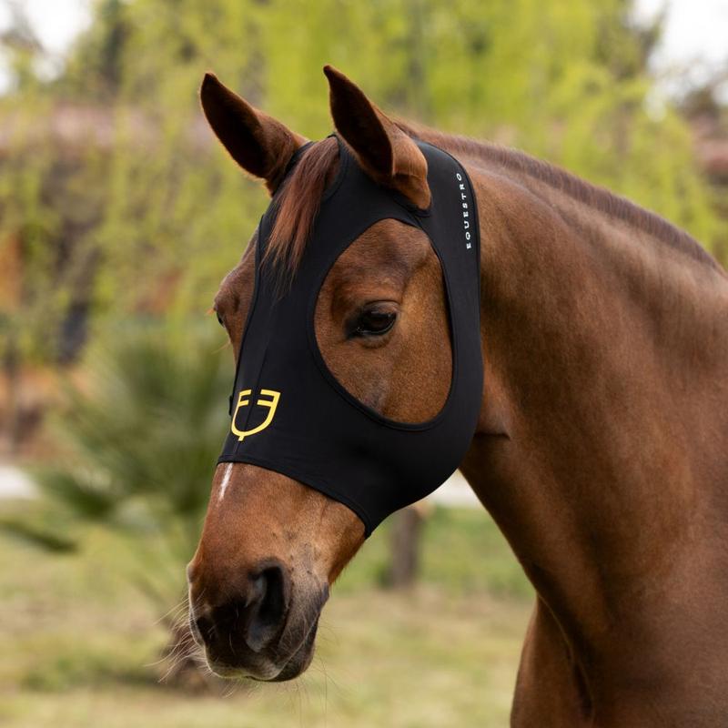 Maska terapeutyczna bez uszu AmaHorse czarna