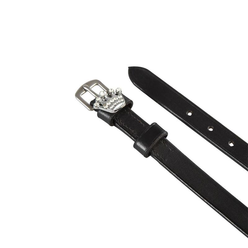 Paski do ostróg AmaHorse Korona czarne