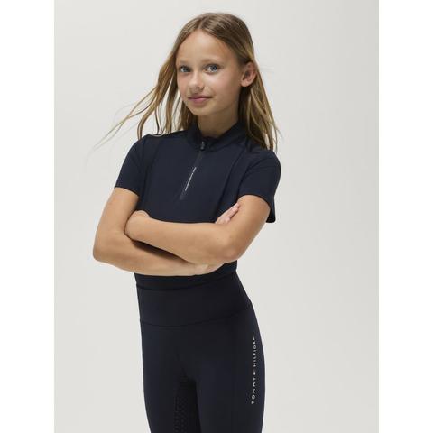 Koszulka młodzieżowa Tommy Hilfiger Equestrian Palma Desert Sky, granatowa 2026