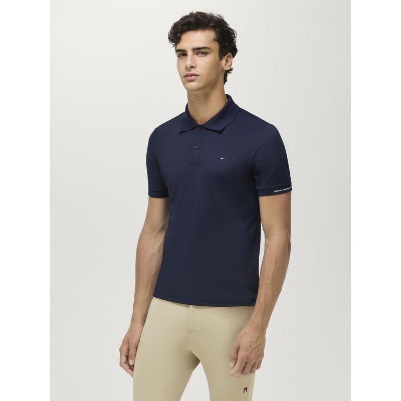 Koszulka polo męska Tommy Hilfiger Equestrian Fresco Desert Sky, granatowa 2026