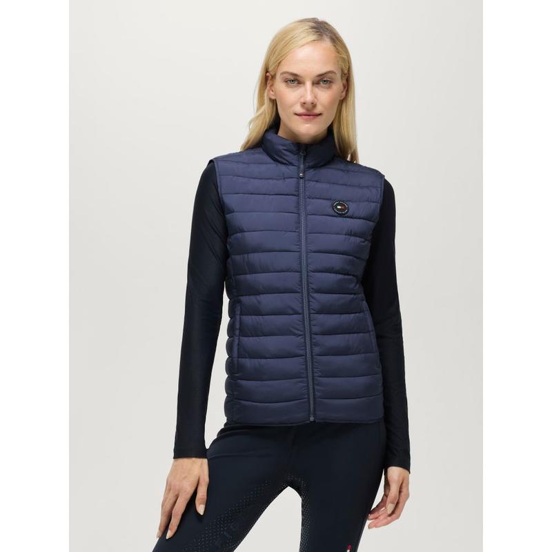 Bezrękawnik damski Tommy Hilfiger Equestrian Serano Faded Indigo, ciemnoniebieski 2026