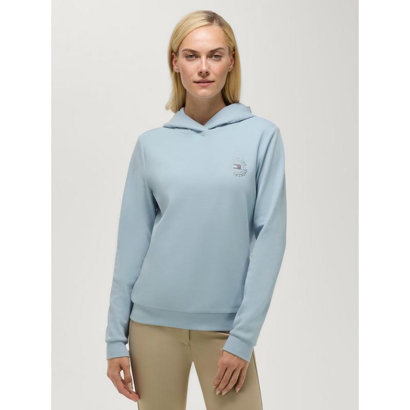 Bluza damska z kapturem Tommy Hilfiger Equestrian Hollywood Sweet Blue, błękitna 2026