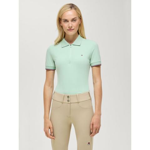 Koszulka Polo damska Tommy Hilfiger Equestrian Anaheim Belair Mint, miętowa 2026