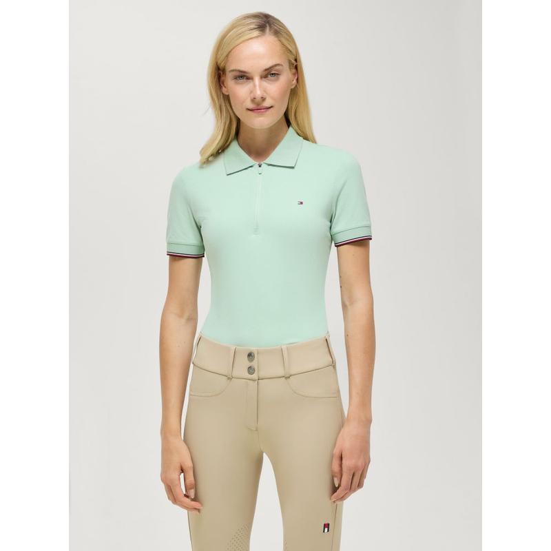 Koszulka Polo damska Tommy Hilfiger Equestrian Anaheim Belair Mint, miętowa 2026
