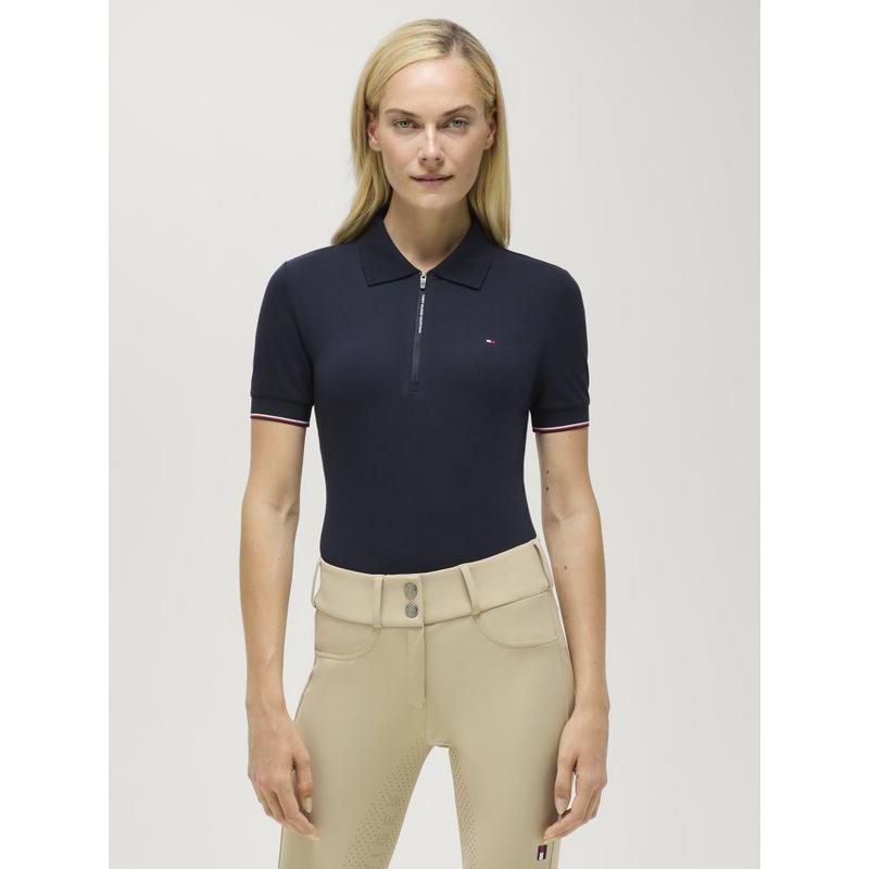 Koszulka Polo damska Tommy Hilfiger Equestrian Anaheim Desert Sky, granatowa 2026