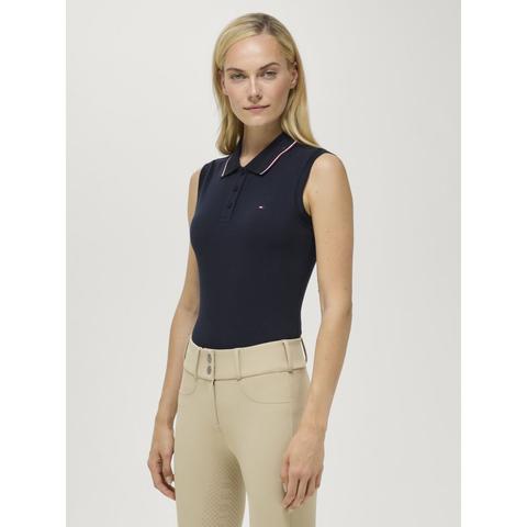 Top damski Tommy Hilfiger Equestrian Cordova Desert Sky, granatowy 2026