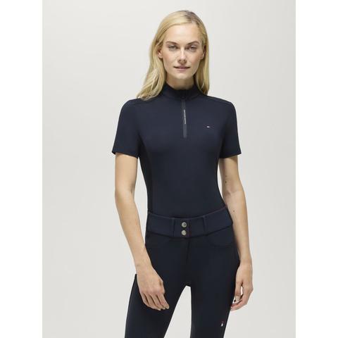 Koszulka damska Tommy Hilfiger Equestrian Palma Faded Desert Sky, granatowa 2026