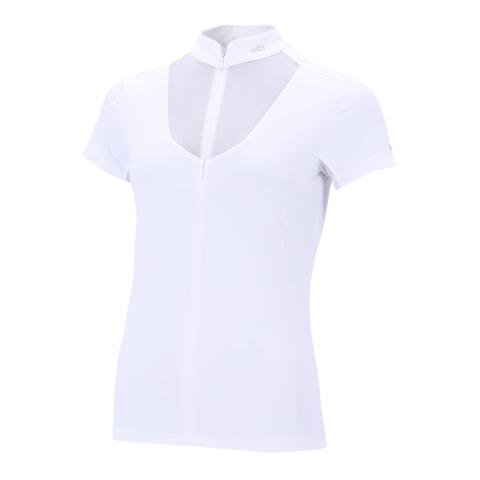Koszulka konkursowa damska Schockemoehle SPAnita Style optical white, biała 2025