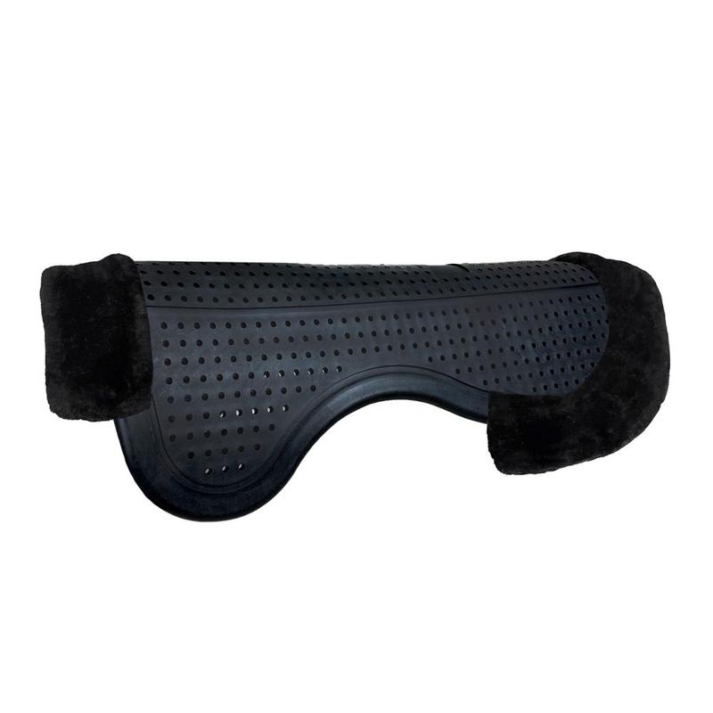 Podkładka żelowa z futrem York Tamara czarna