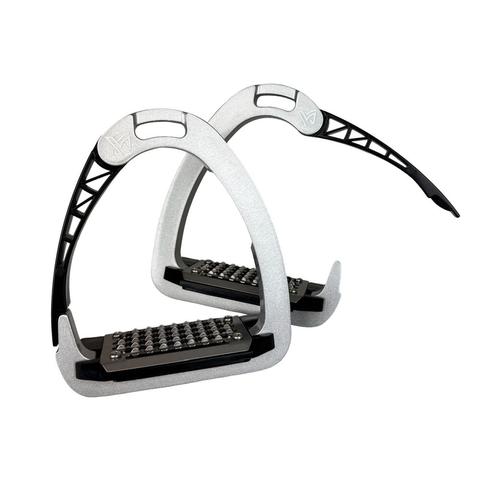 Strzemiona bezpieczne York Rowena aluminiowe srebrno-czarne