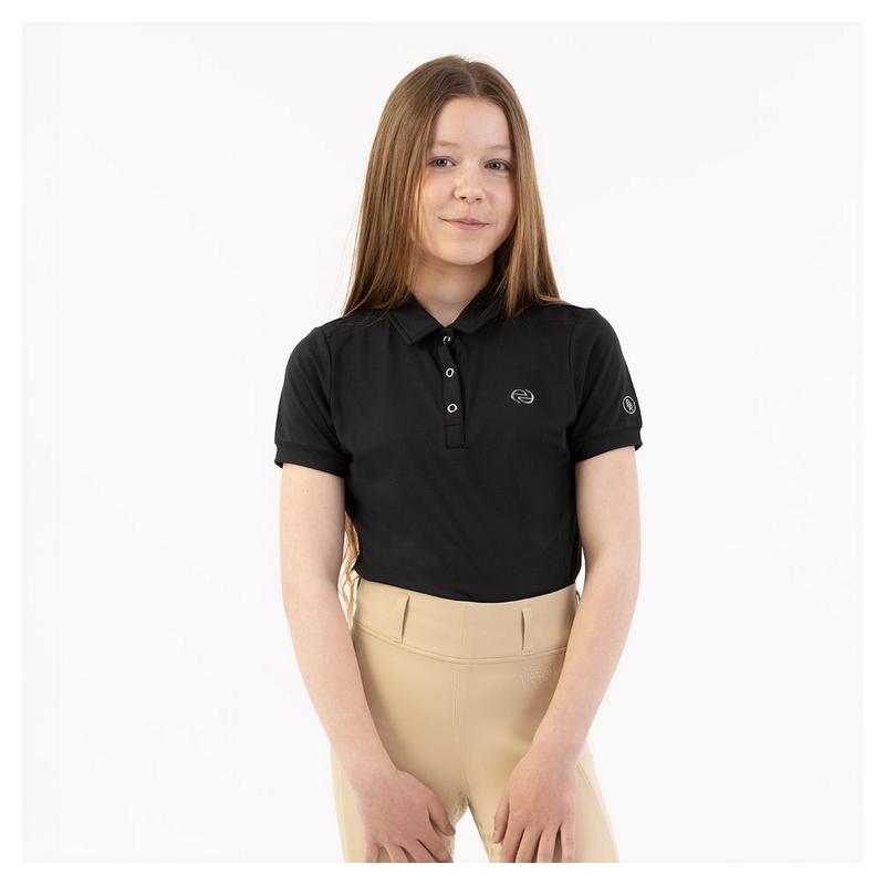 Koszulka polo młodzieżowa BR Kaitlyn czarna 2026
