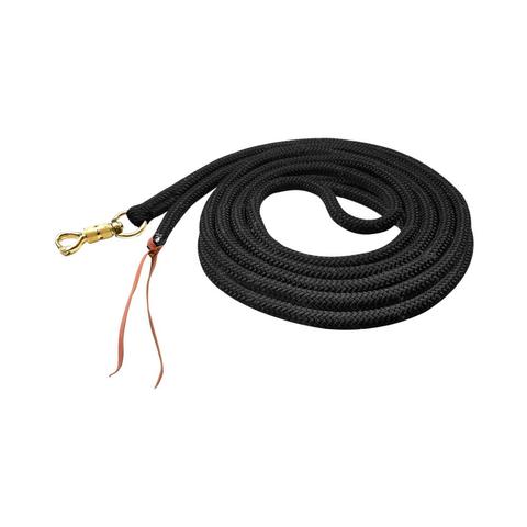 Lina z karabińczykiem mosiężnym Waldhausen czarna