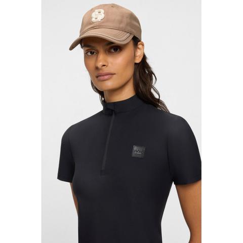 Bejsbolówka unisex Boss Equestrian Leather BB Camel, beżowa 2026