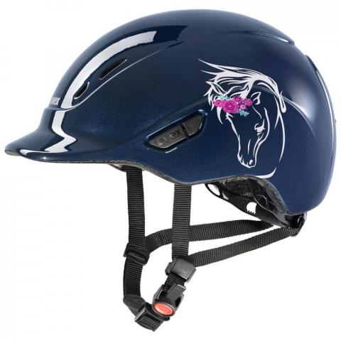Kask UVEX Kidoxx Flower granatowy połysk