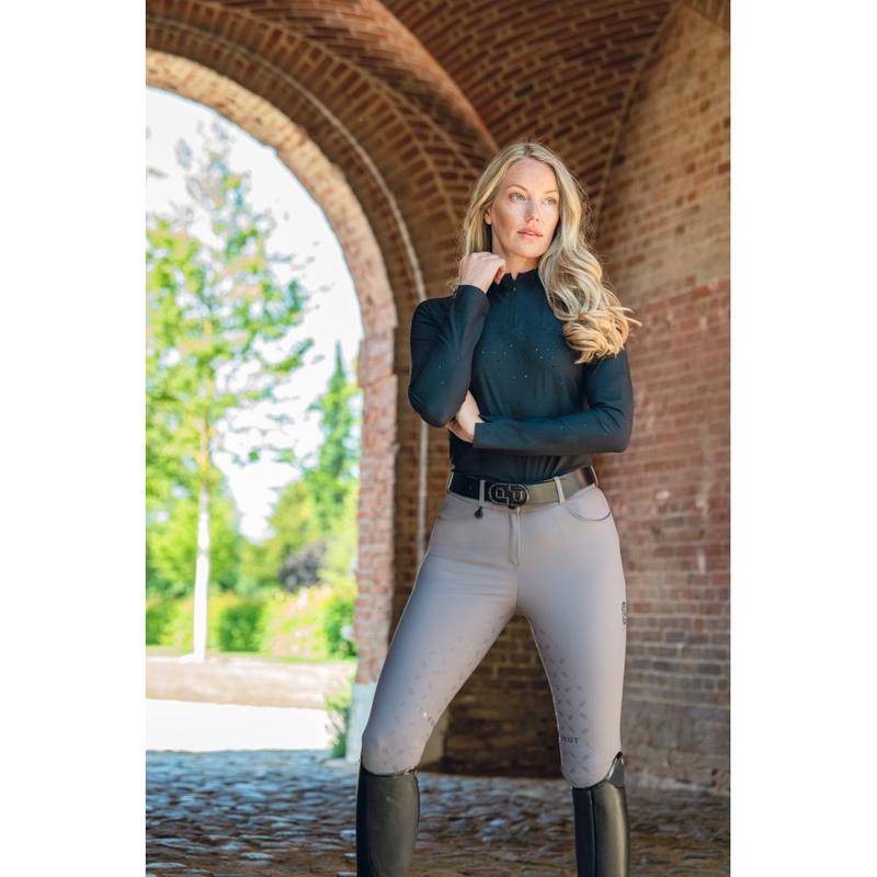 Bluzka damska Pikeur Zip Shirt Selection Black, czarna 2026