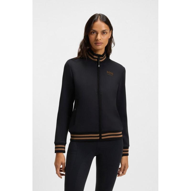Bluza damska rozpinana Boss Equestrian Ava Black, czarna 2026