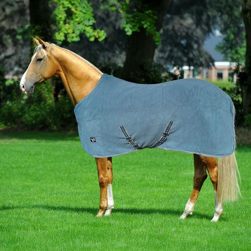 Derka polarowa z pasami York Billie szaroniebieska