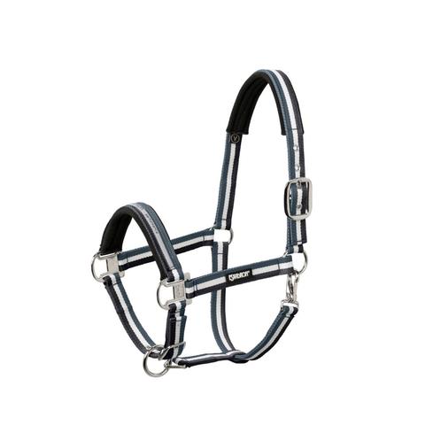 Kantar Eskadron Pin Buckle Basics Nightblue-Creme-Ashblue, granatowy-kremowy-szary
