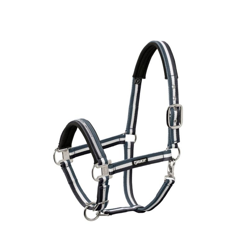 Kantar Eskadron Pin Buckle Basics Nightblue-Creme-Ashblue, granatowy-kremowy-szary