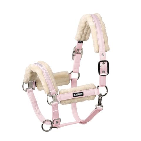 Kantar z futerkiem Eskadron Basics Pin Buckle FauxFur Powderrose, różowy