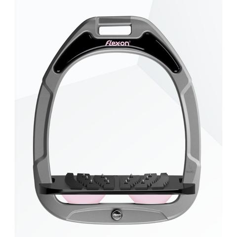 Strzemiona Flex-On Green Composite z kolcami dorośli szaro-czarno-jasnoróżowe