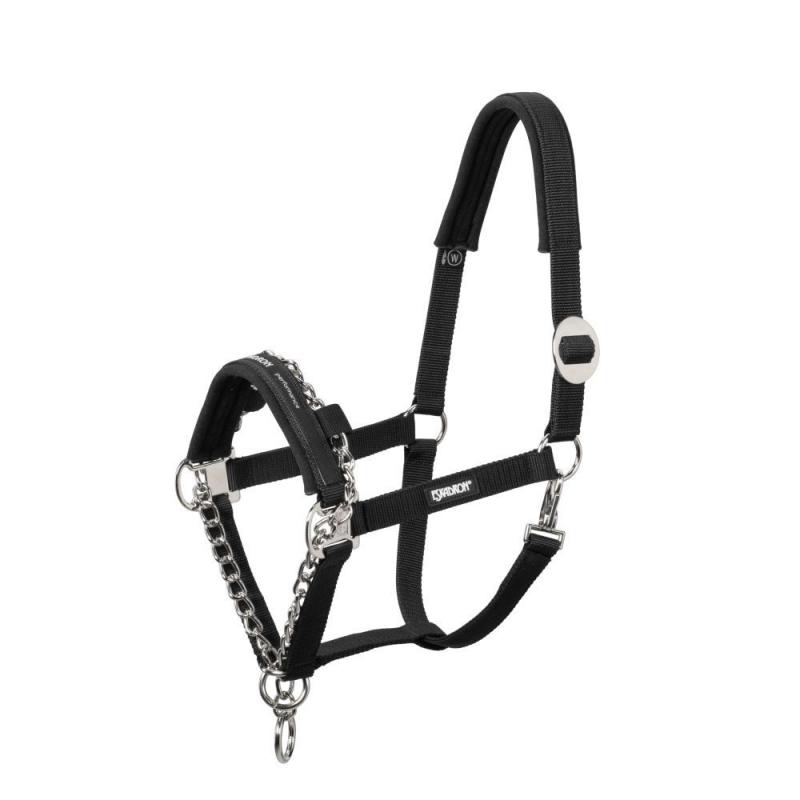 Kantar z łańcuszkiem Eskadron Basics Control Black, czarny
