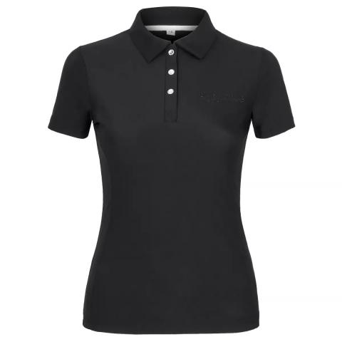 Koszulka polo damska Equestrian Queen Andrea czarna