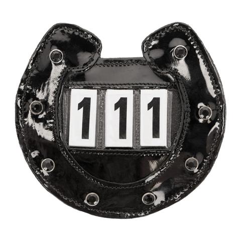 Numery startowe QHP Horseshoes czarne
