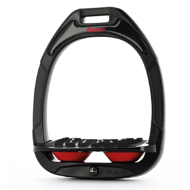 Strzemiona Flex-On Green Composite z kolcami dorośli czarno-czarno-czerwone