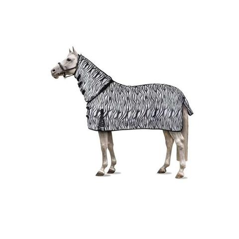 Derka siatkowa z kapturem Horze Defender zebra