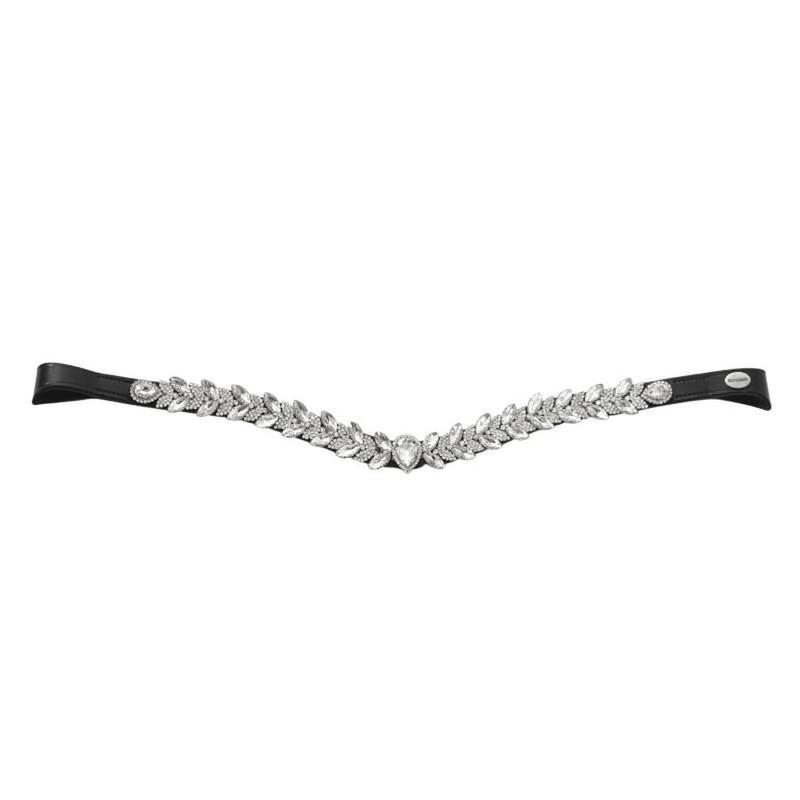 Naczółek Kavalkade Exquisite czarno-biały