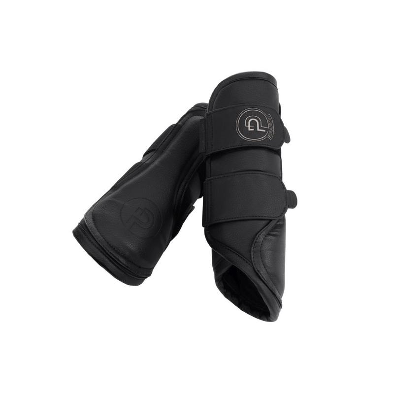 Ochraniacze Eskadron Platinum Faux Leather Black, czarne 2025