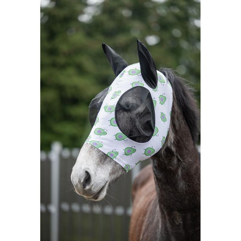 Maska siatkowa HKM Avocado biało-zielona