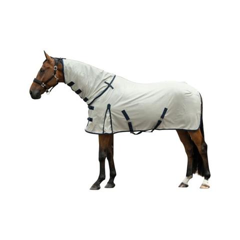 Derka siatkowa z kapturem HKM Rain II beżowa