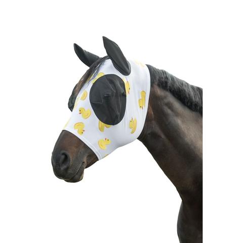 Maska siatkowa HKM Elastic z filtrem UV w kaczki