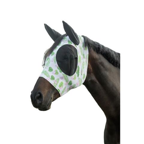 Maska siatkowa HKM Elastic z filtrem UV w flamingi