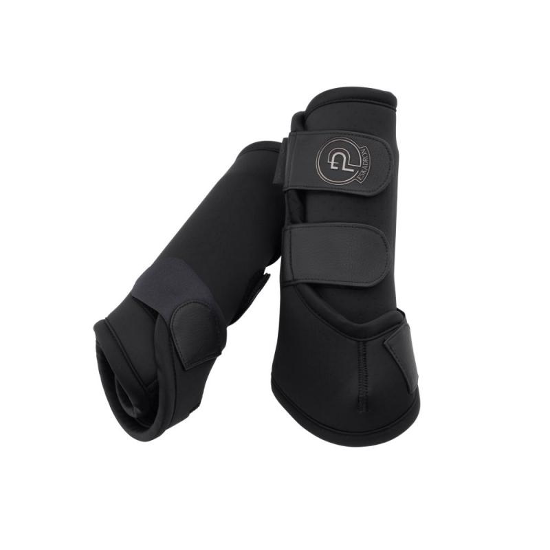 Ochraniacze ujeżdzeniowe Eskadron Platinum Pro Dressage Hind Black, czarne 2025