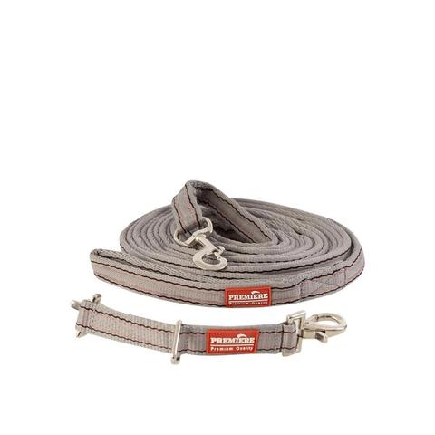 Lonża w zestawie z mostkiem BR szara