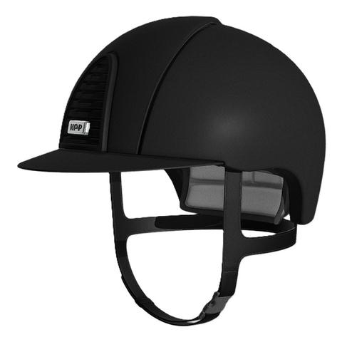 Kask Kep Cromo 2.0 - wąski daszek - czarna ramka z czarną kratką z czarnym tłem - czarny mat