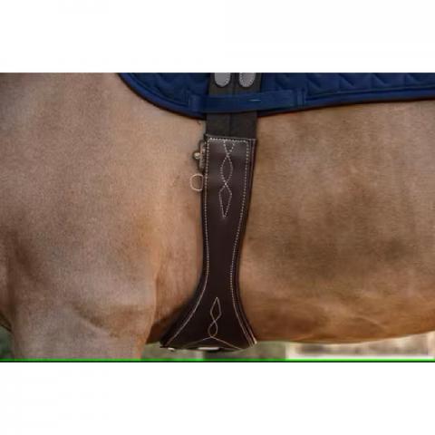 Popręg skórzany anatomiczny Kentucky brązowy