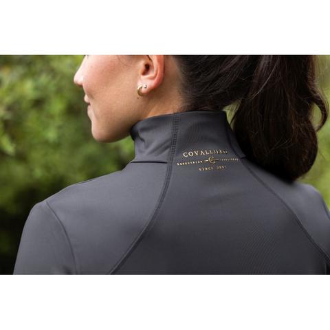 Bluza damska Covalliero Anniversary Active grafitowa