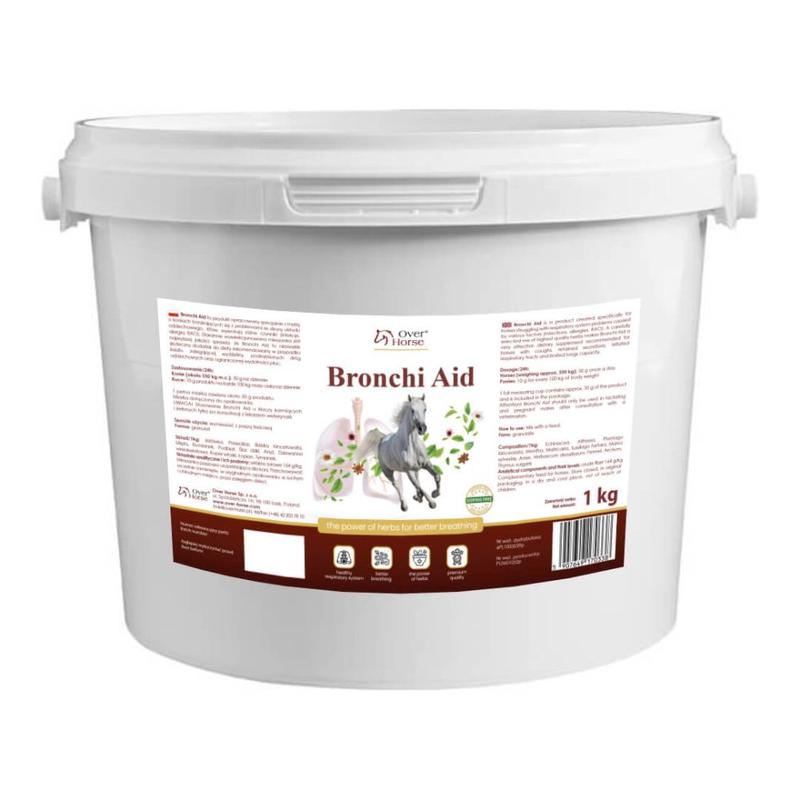 Suplement dla koni kaszlących RAO/COPD w granulacie Bronchi Aid OVER-Horse