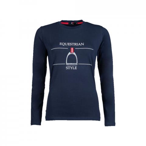 Bluzka damska HKM Equine Sports Style granatowa