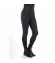 Legginsy damskie zimowe HKM Rosewood z lejem silikonowym czarne